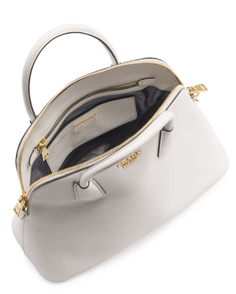 prada saffiano dome satchel|Prada saffiano bag.